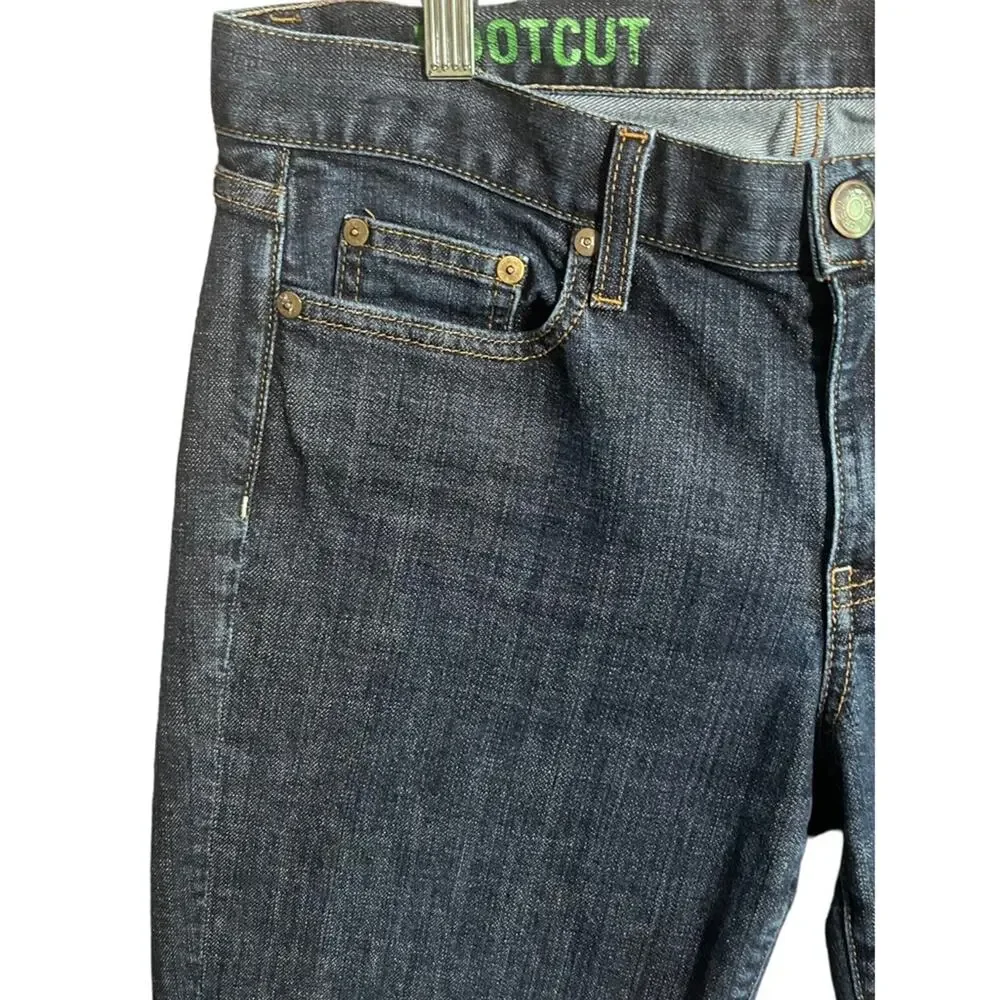 J. Crew Bootcut Denim Jeans Mens Size 33R Dark Wash Casual Basic Classic Simple